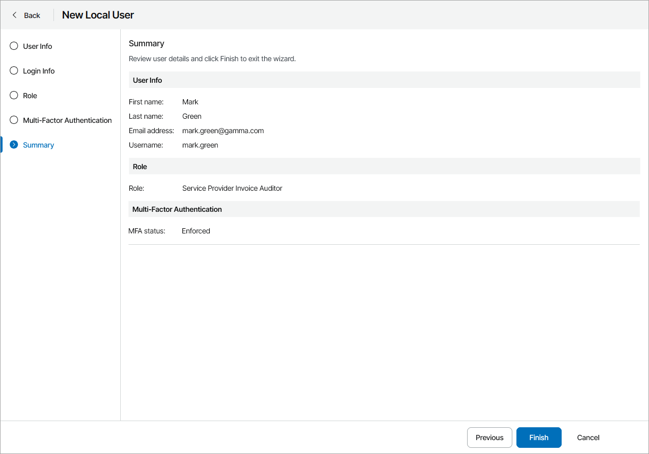 Review User Details