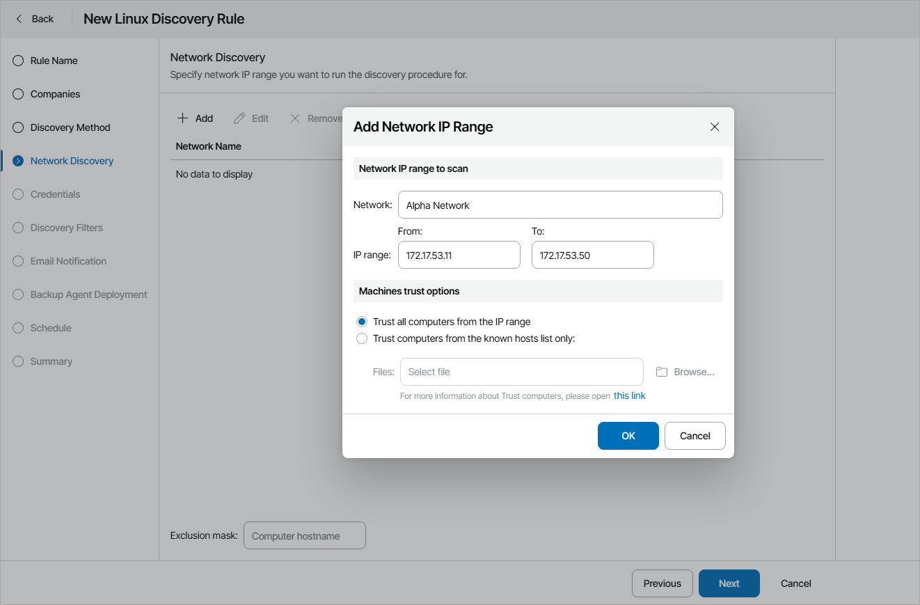 Specify IP Range