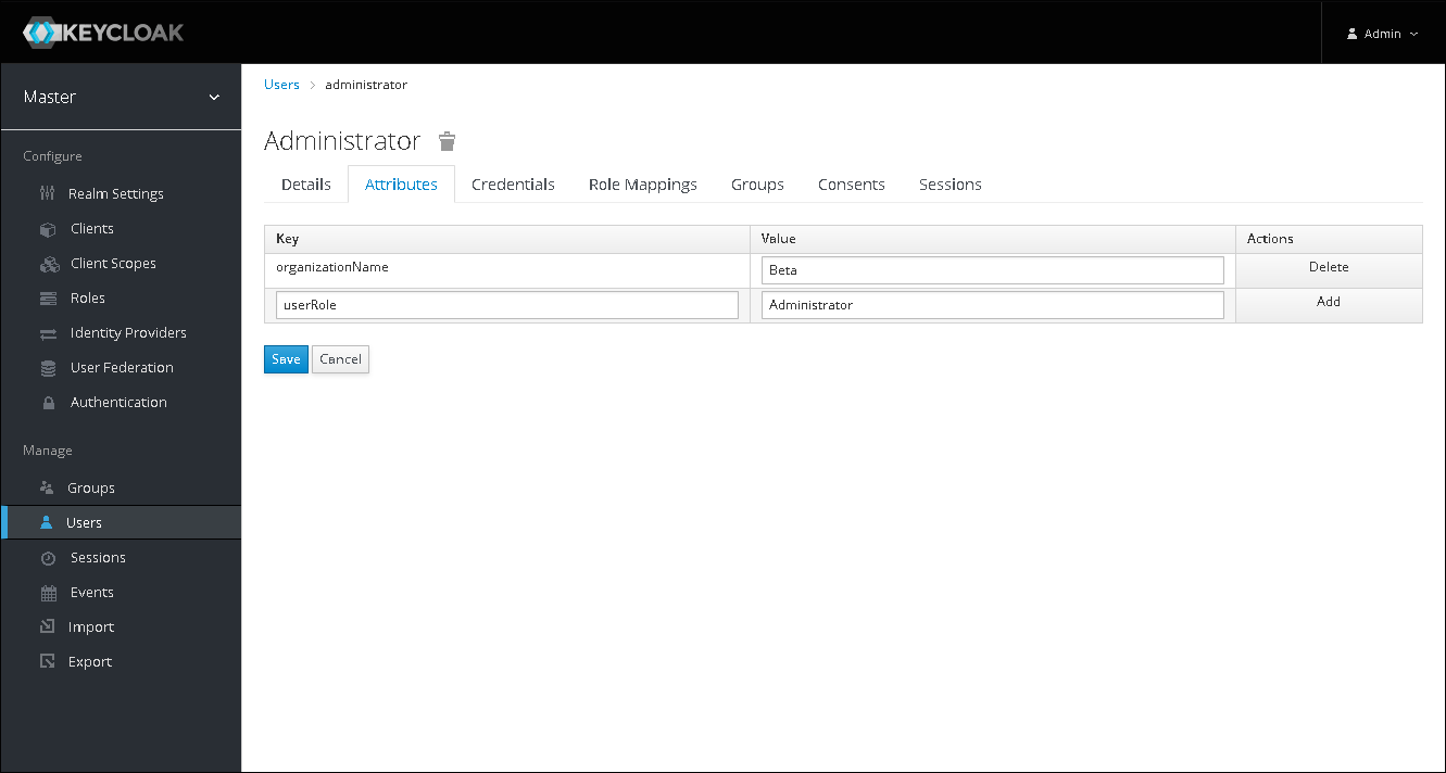 Configure User Attributes