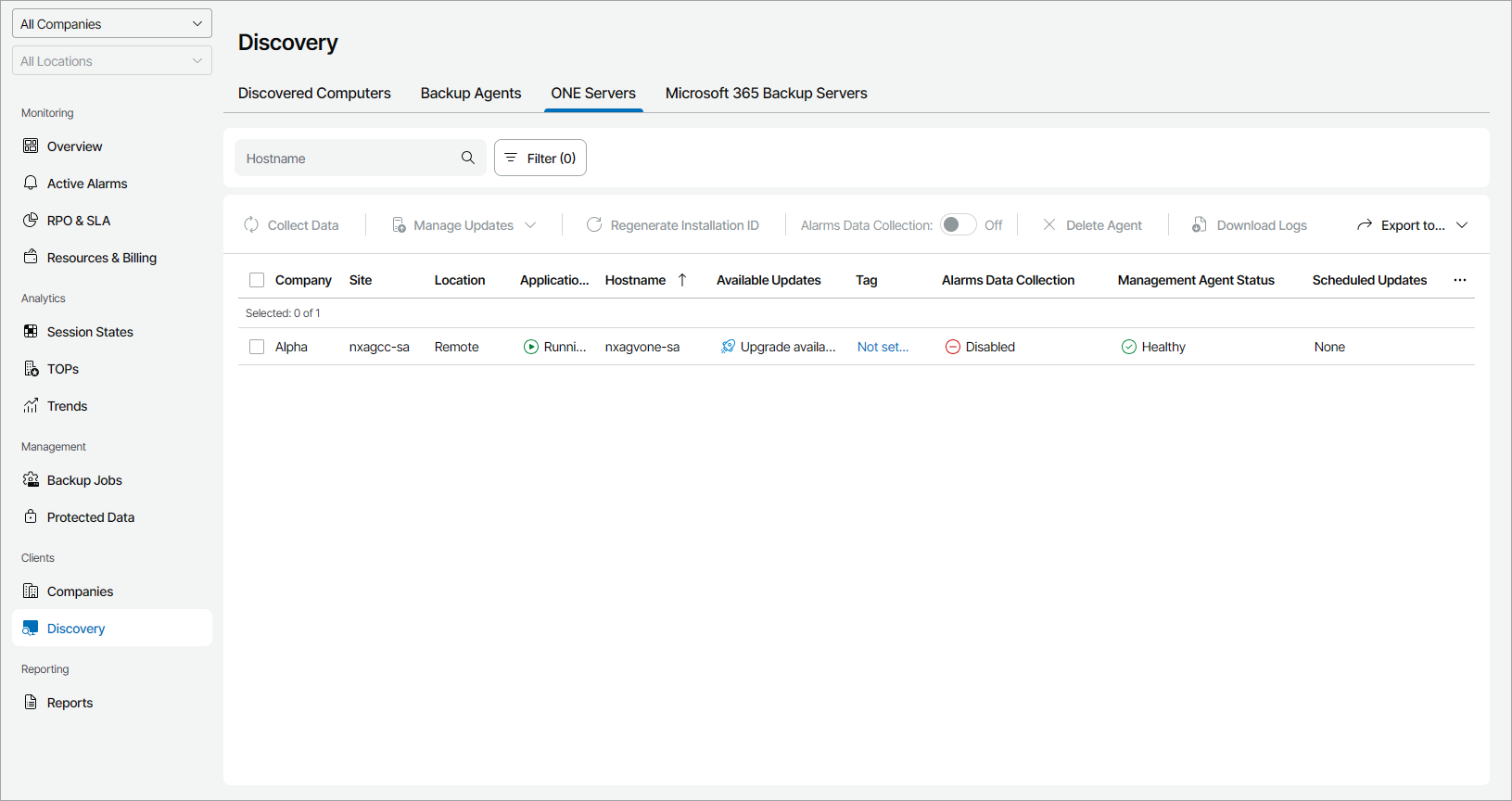 View and Export Server Details