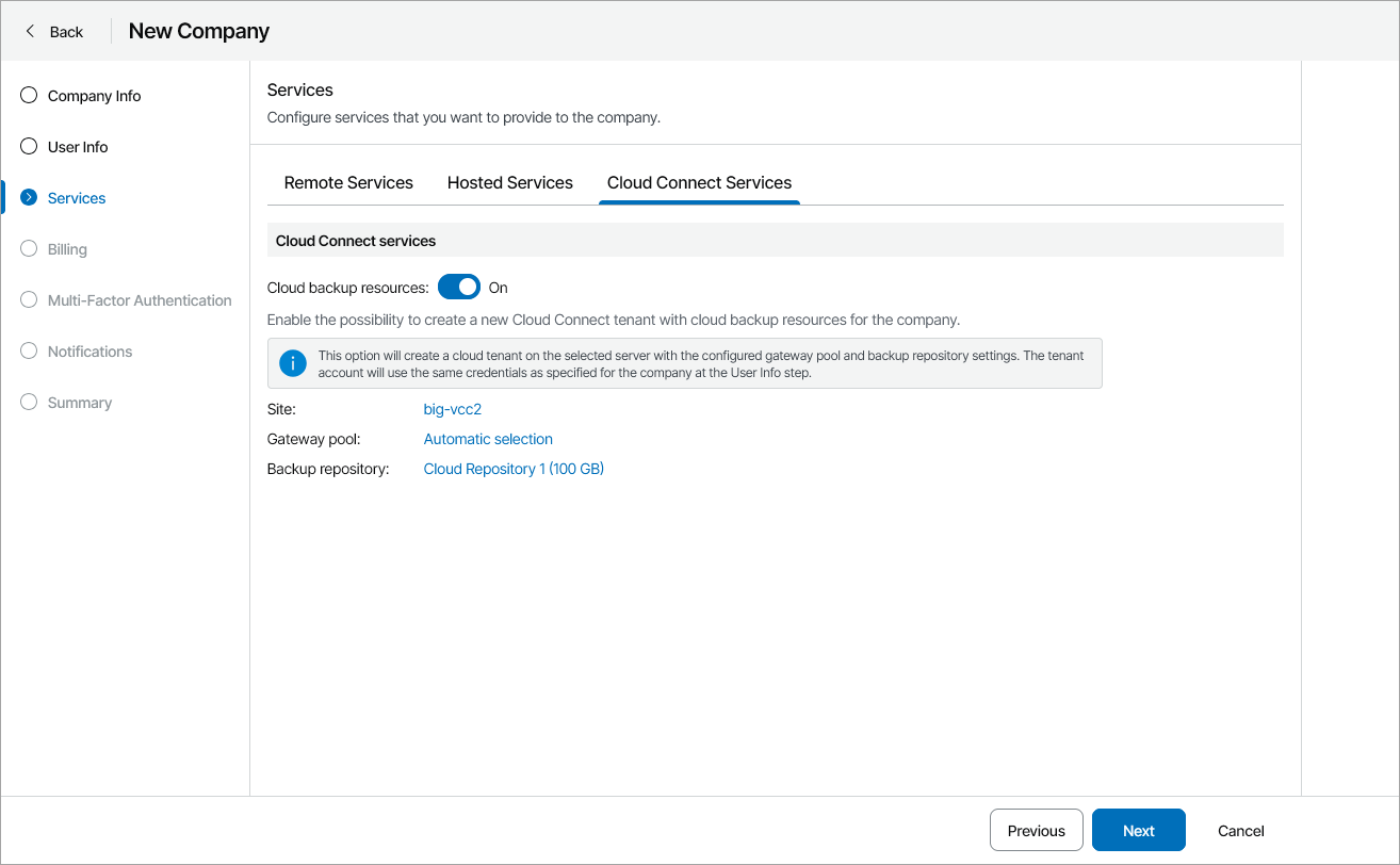 Enable Cloud Services