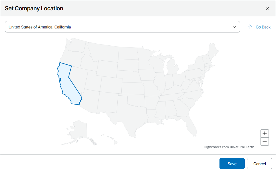 Set Company Region