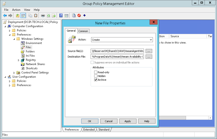 Upload Setup File