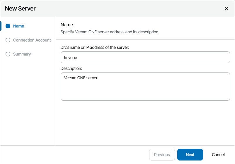 Specify Server Address