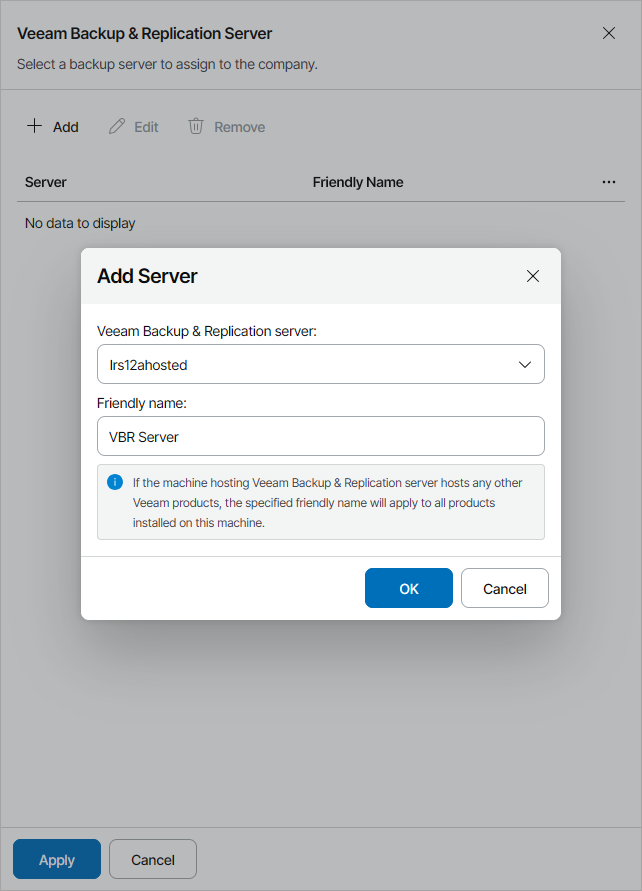 Allocate Hosted Backup Resources