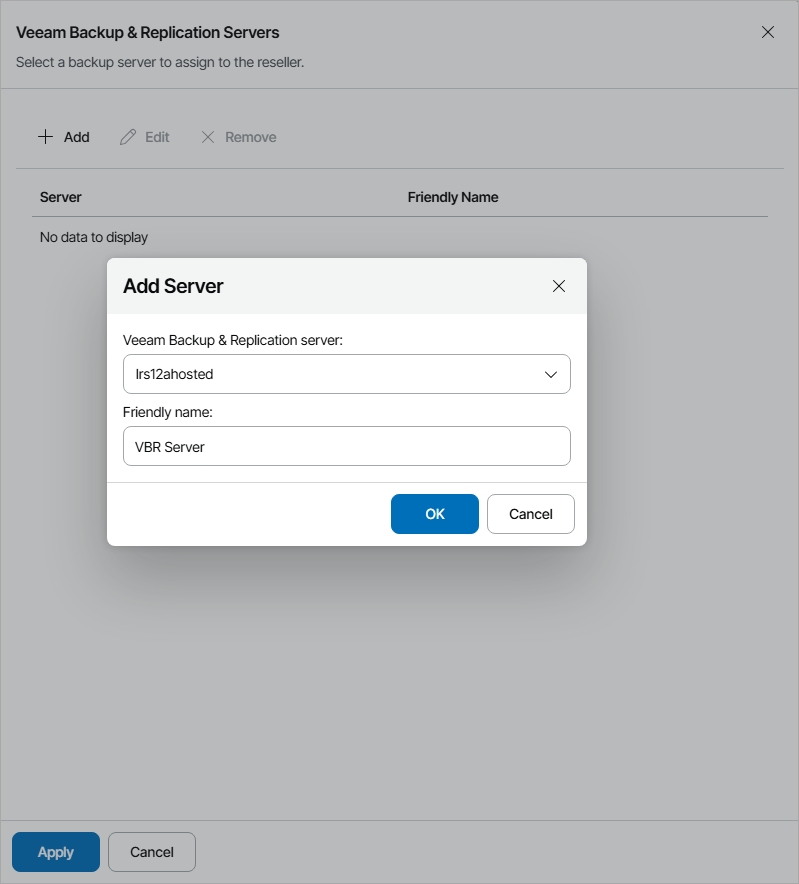 Allocate Hosted Backup Resources