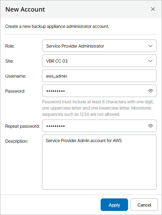 Adding Guest OS Accounts
