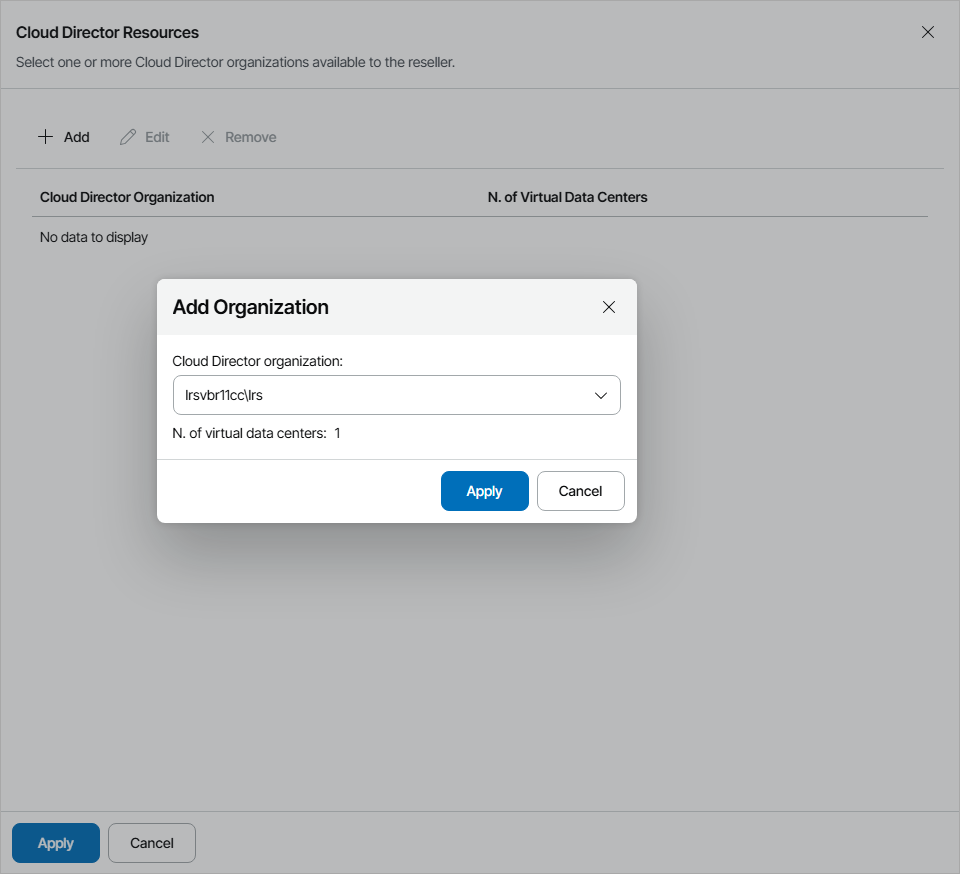 Allocate VMware Cloud Director Resources