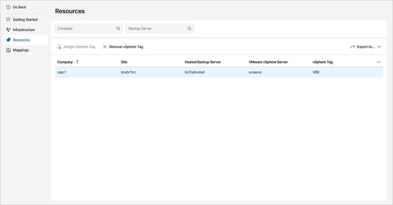 View Assigned Tags