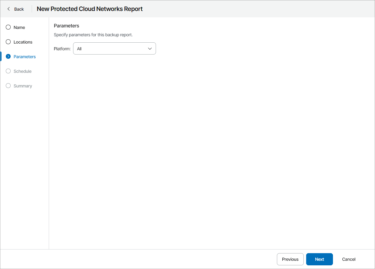 Specify Report Parameters