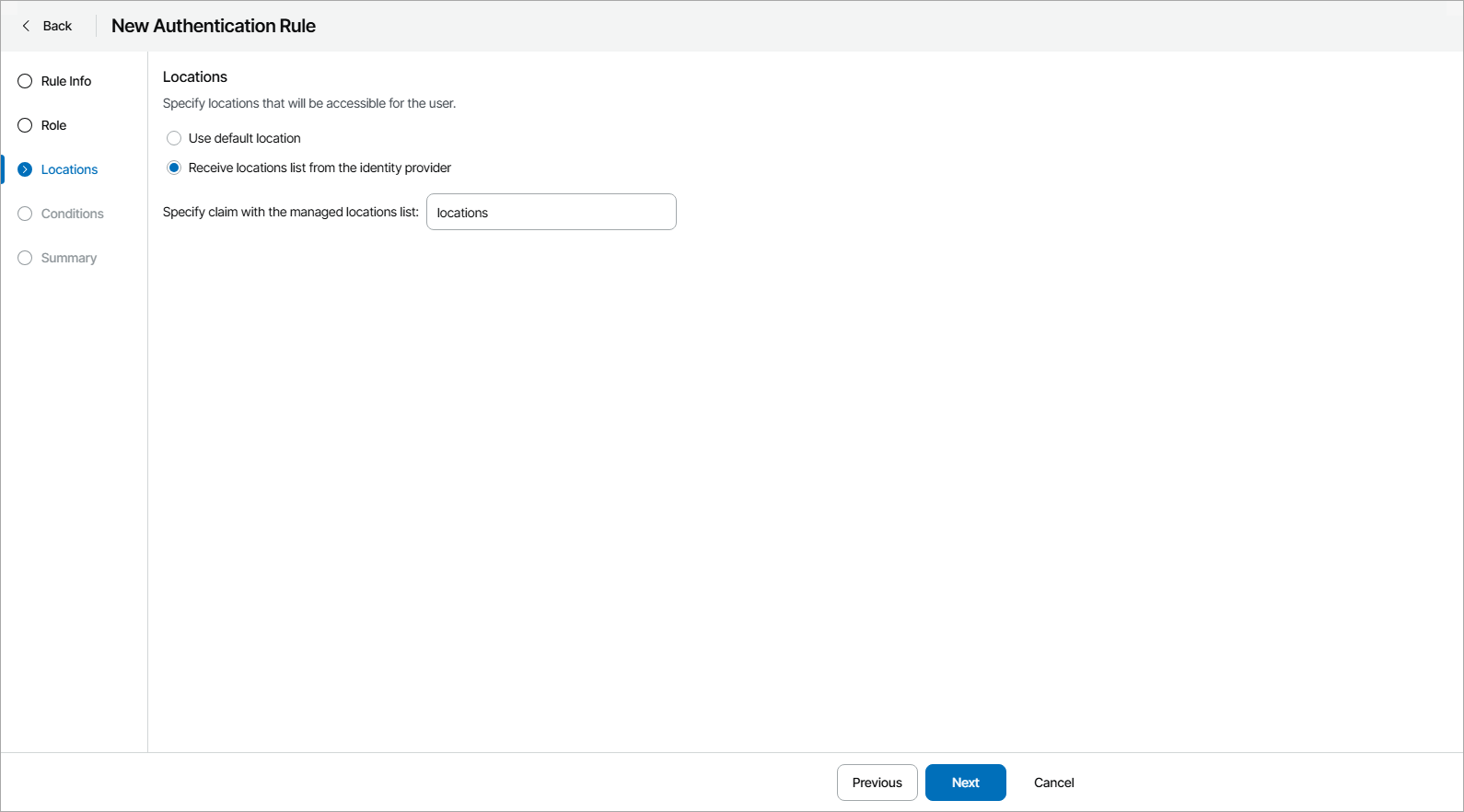 Assigning Managed Locations
