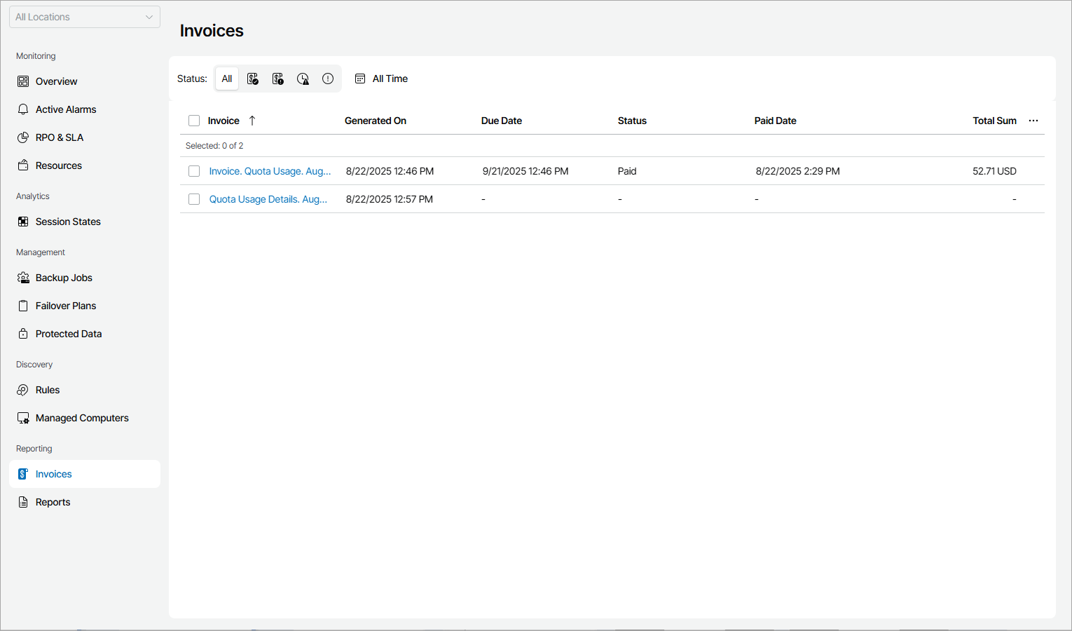 View Invoice Details