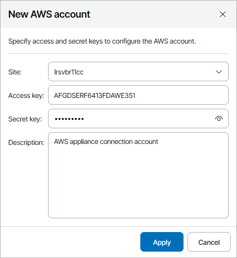 Adding Amazon Web Services Accounts