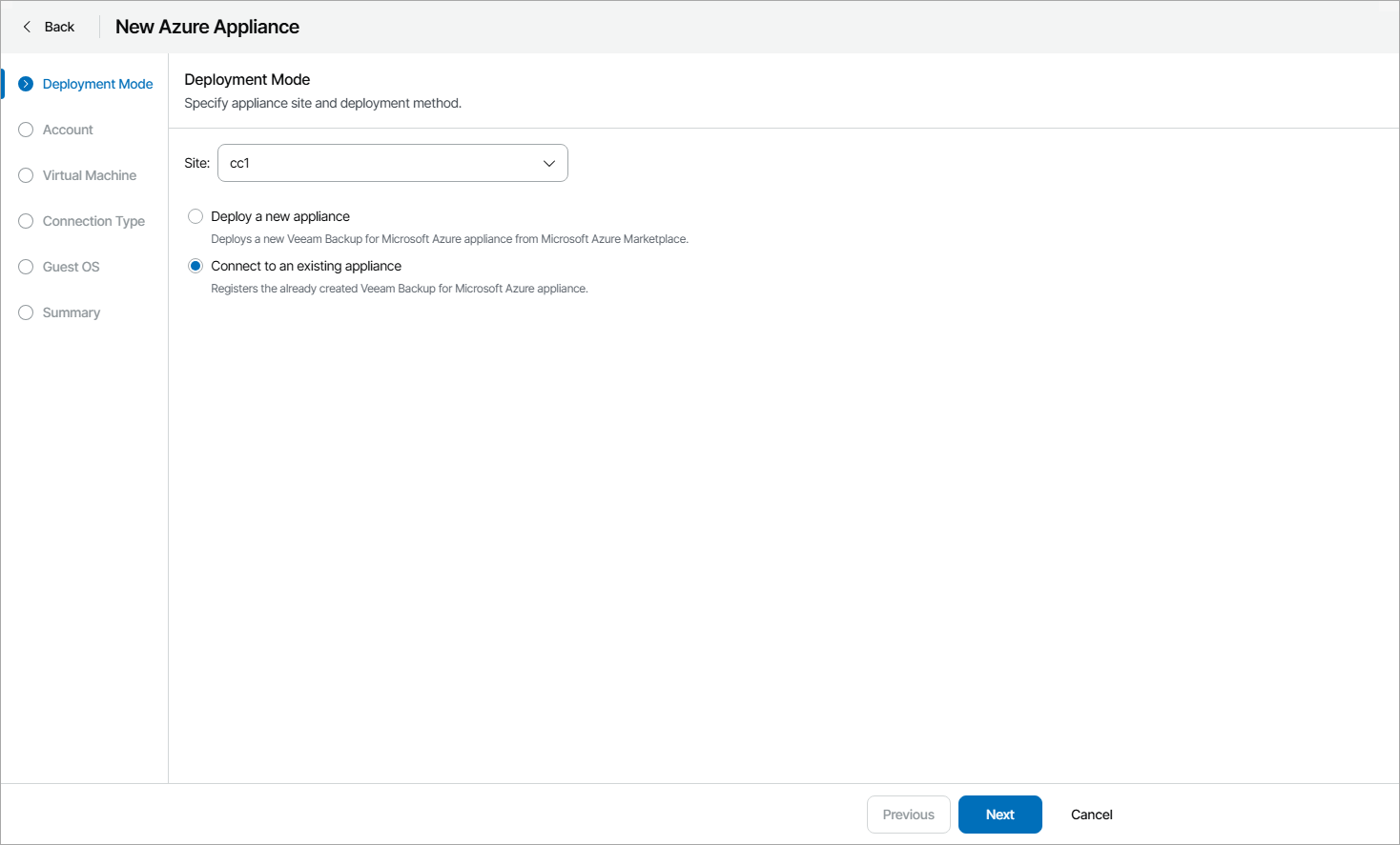 Select Deployment Mode
