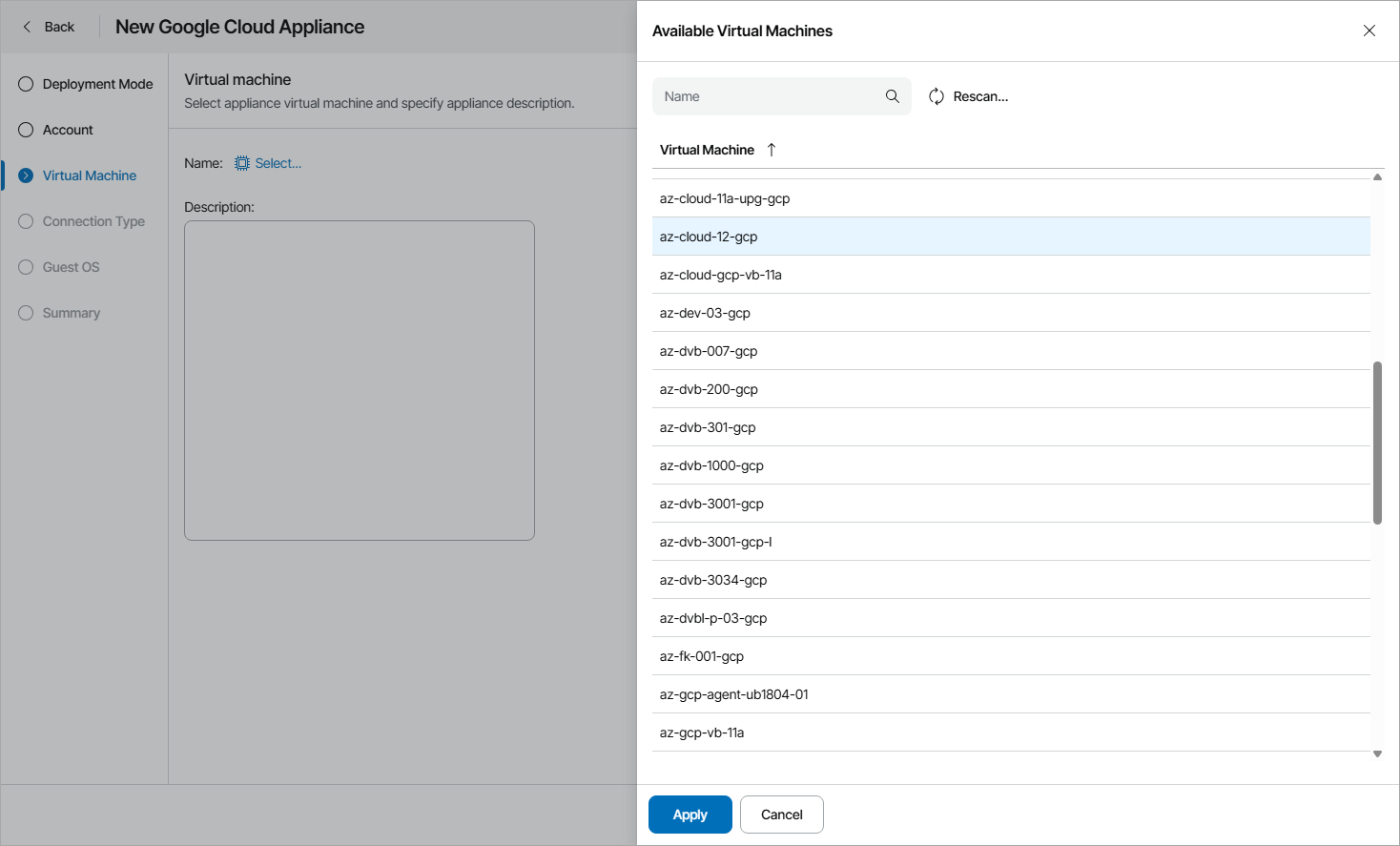 Select EC2 Instance
