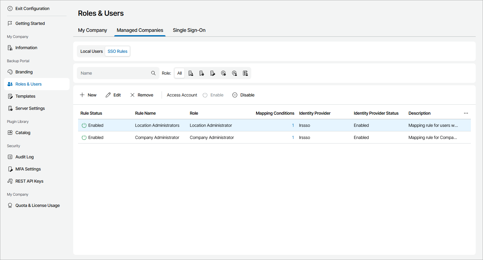 Viewing Mapping Rule Details