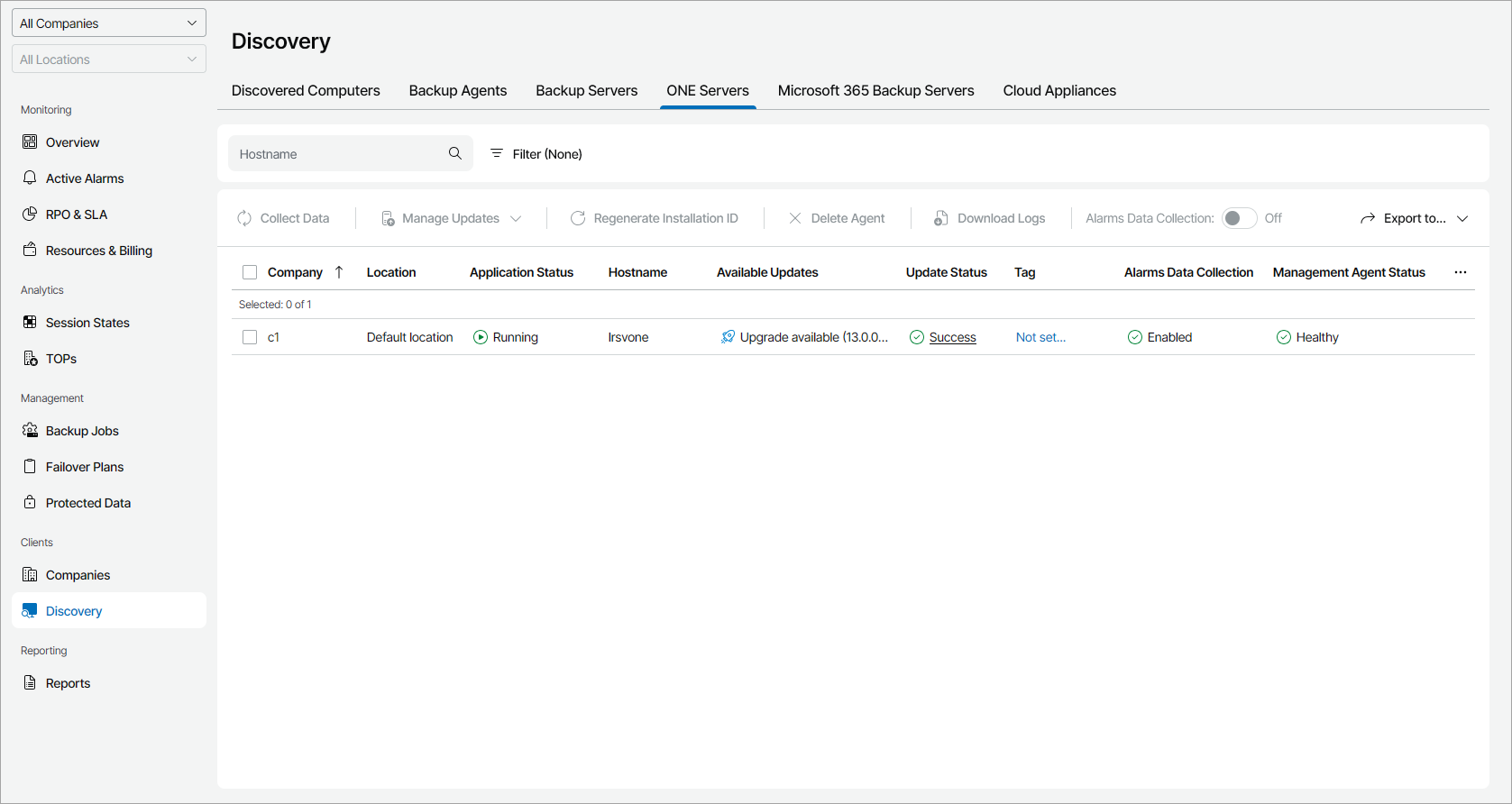 View and Export Server Details