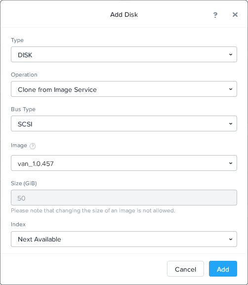 Create VM for Proxy Appliance
