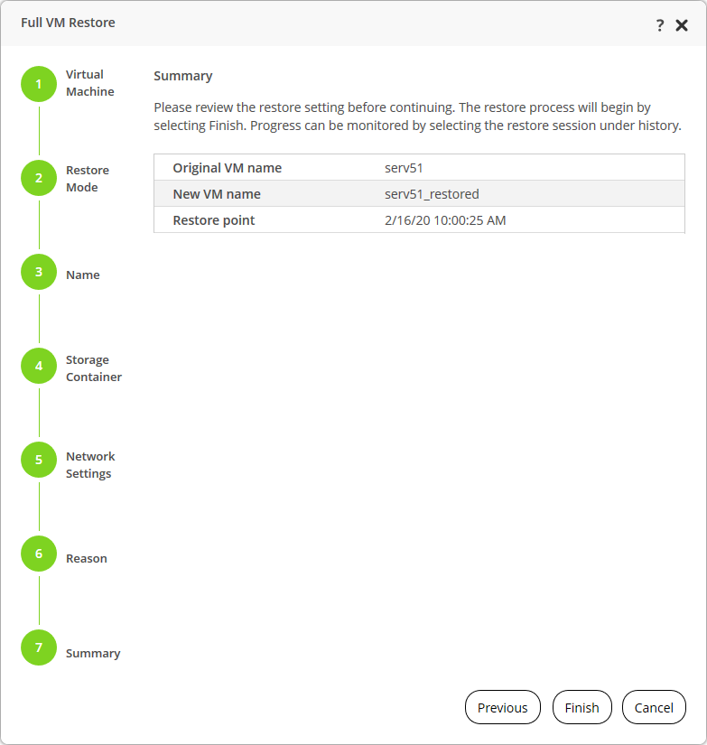 Step 7. Finish Working with Wizard