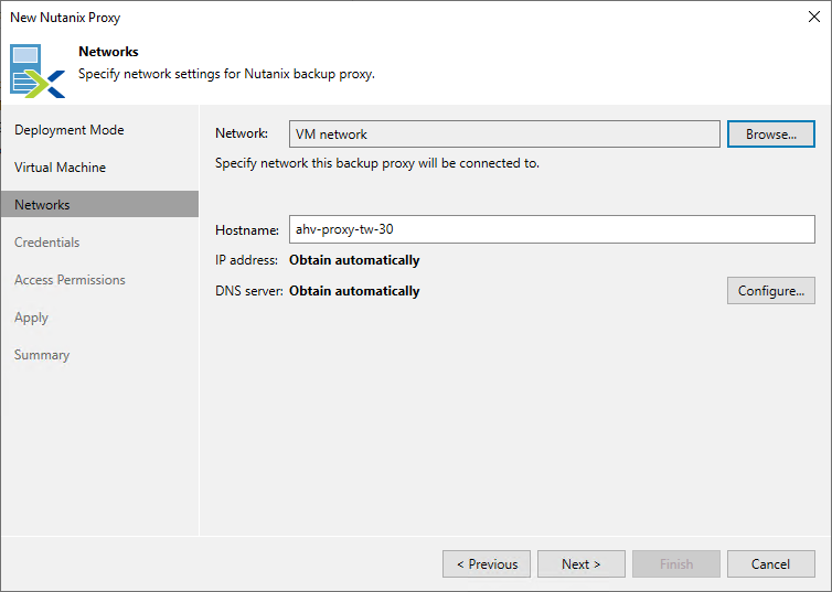 Step 4. Specify Network Settings