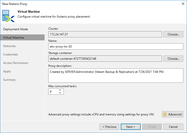 Step 3. Specify VM Configuration