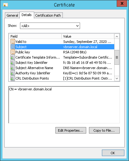 Using Certificate Signed by Internal CA