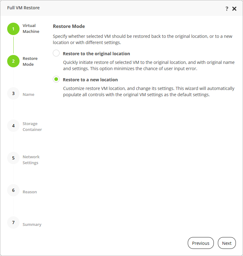 Step 2. Select Restore Mode