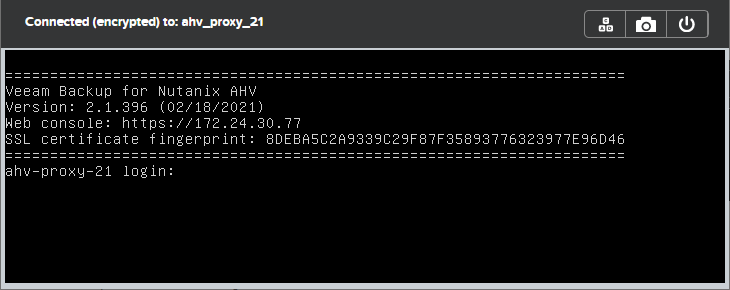 Log Into Proxy Appliance Web Console