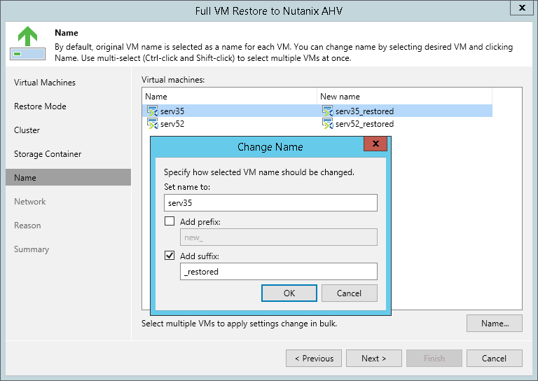 Step 6. Specify VM Name