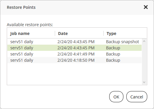 Step 1. Select VM to Restore