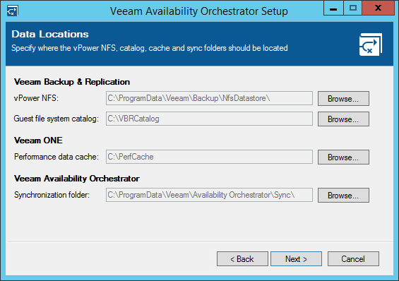 Step 12. Specify Data Locations