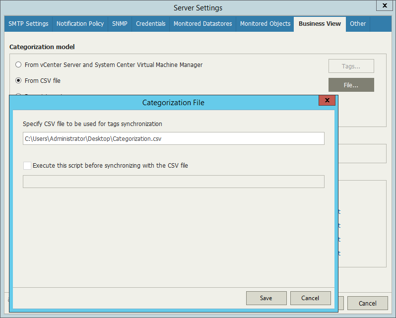 Import-Based Categorization