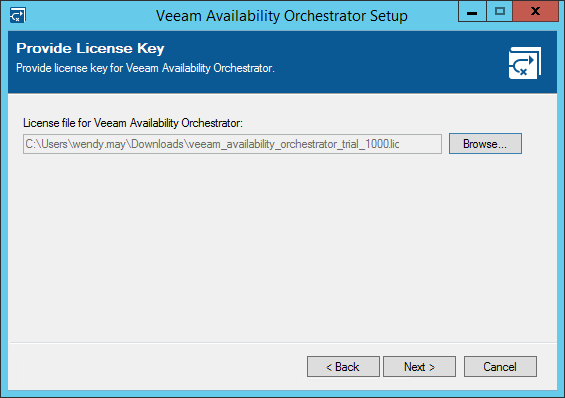 Step 4. Provide License File