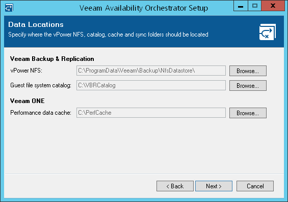 Step 12. Specify Data Locations