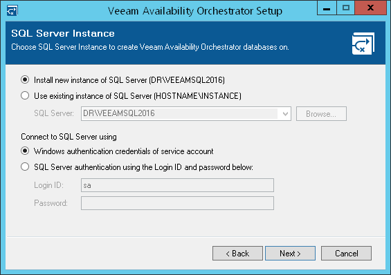 Step 8. Choose SQL Server