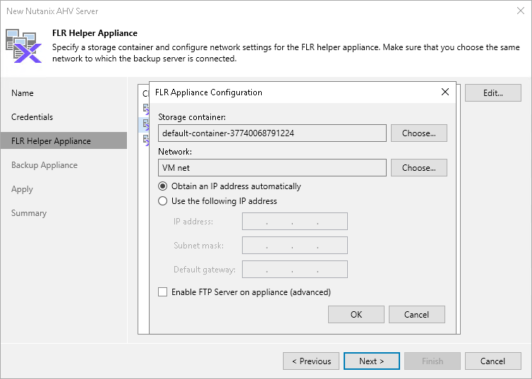Step 4. Configure Helper Appliance Settings