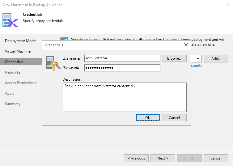 Step 4. Specify Credentials