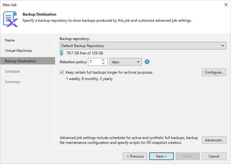 Step 4. Specify Backup Job Settings