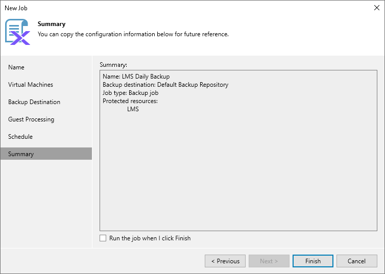 Step 7. Finish Working with Wizard