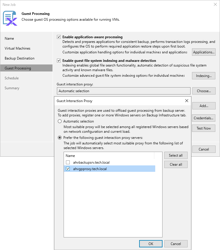 Step 5c. Choose Guest Interaction Proxy
