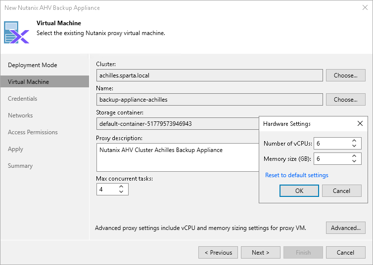 Step 3. Specify VM Configuration