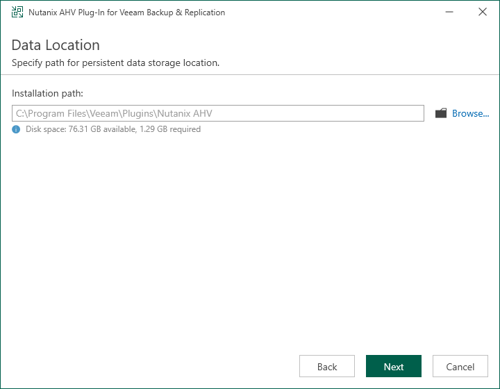 Installing Nutanix AHV Plug-In Manually