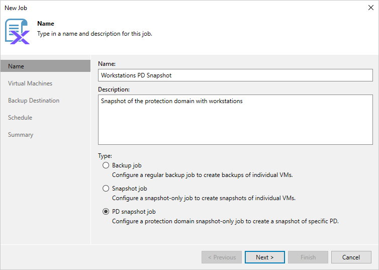Step 2. Specify Job Name and Description