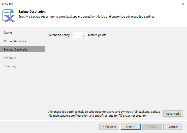Step 4. Configure Retention Settings