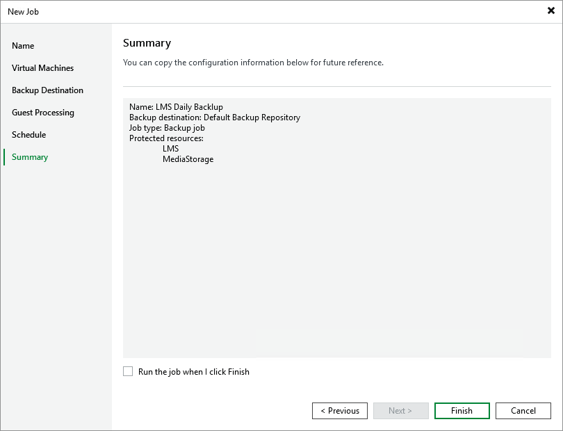 Step 7. Finish Working with Wizard