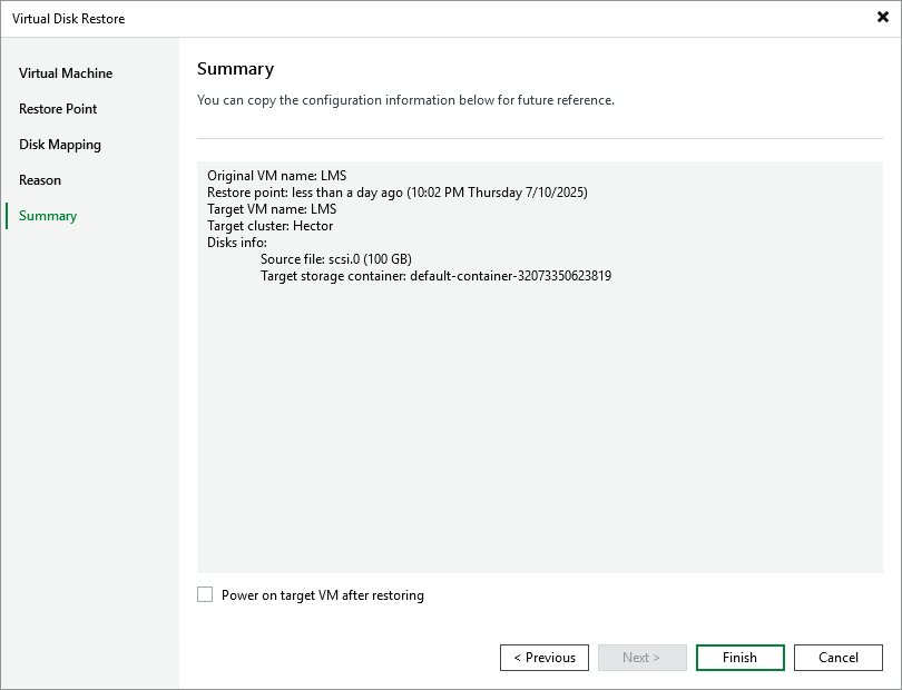 Step 6. Finish Working with Wizard