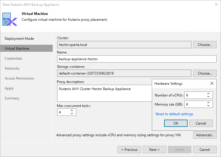 Step 3. Specify VM Configuration