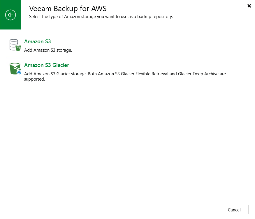 Add Amazon S3 repository Step 1. Launch Add External Repository Wizard
