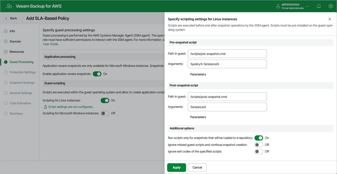 Creating SLA-Based EC2 Policy