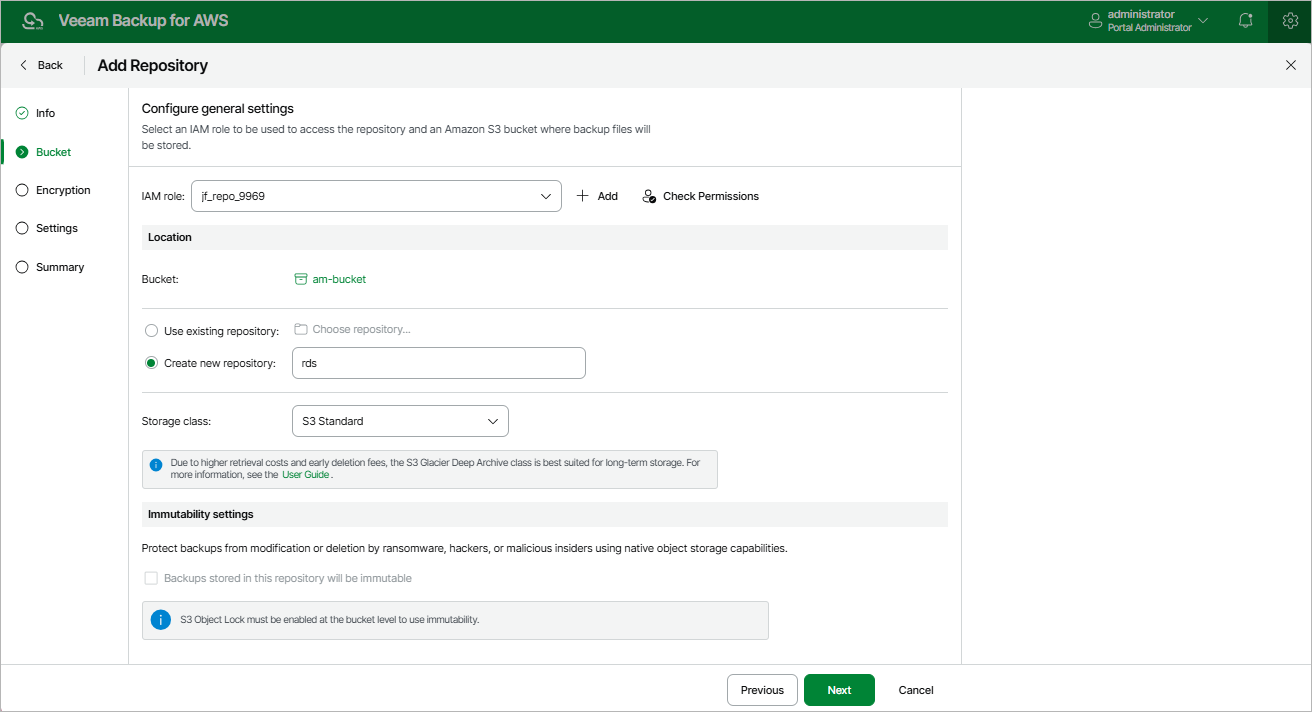 Specifying Repository Settings